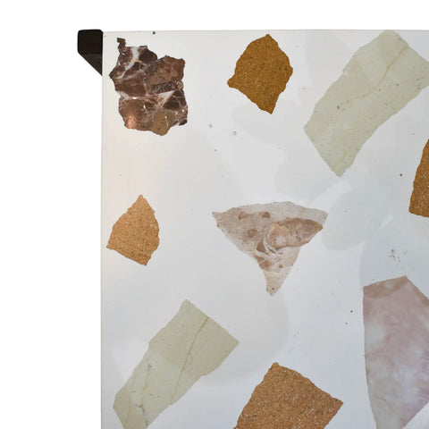 Cindale Side Table - White Mosaic