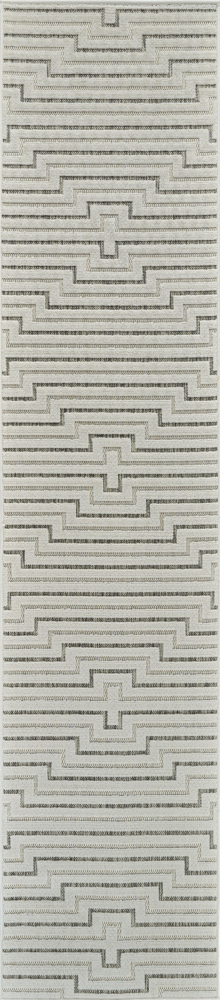 Aurora Cream Modern Rug – Stepped Geometric Pattern
