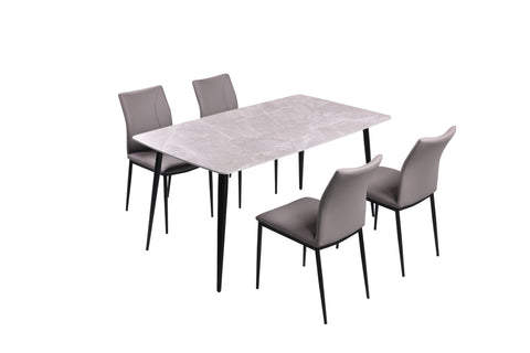 STERLING GREY 5-PIECE DINING SET