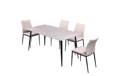 STERLING GREY 5-PIECE DINING SET
