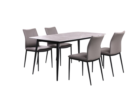 STERLING GREY 5-PIECE DINING SET