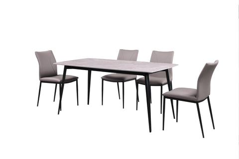 STERLING GREY 5-PIECE DINING SET