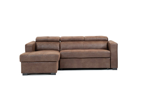 Randall Sleeper Sectional - Wow Mocha