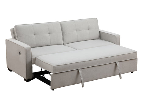 Victor Pop Up Sofa Bed With USB -Stone