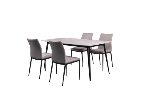 STERLING GREY 5-PIECE DINING SET