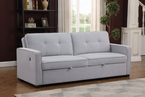 Victor Pop Up Sofa Bed With USB - Grey