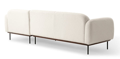 genea sectional right blanc back