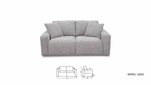 Allison Loveseat - Slate