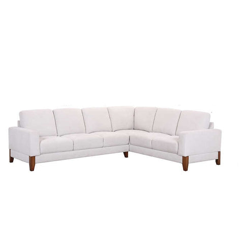Dallas Contemporary 2-piece Sectional, Cream