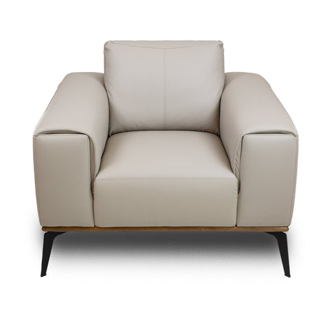 Pietro Genuine Leather Accent Chair