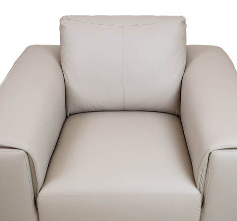 Pietro Genuine Leather Accent Chair