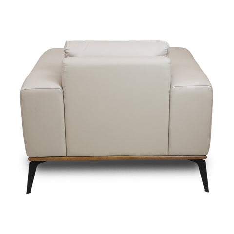 Pietro Genuine Leather Accent Chair