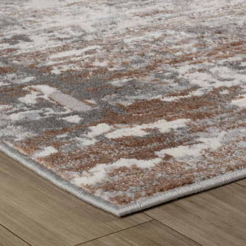 Rio Modern Brown Geometric Area Rug