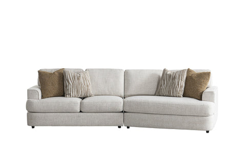 Colette 2 PCs Sectional w/4 Pillows