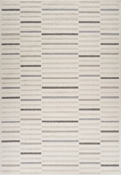 Valencia White Subtle Damask Area Rug