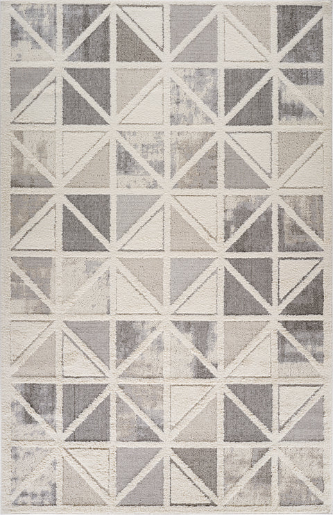 Valencia White Ornate Vintage-Inspired Area Rug