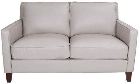 vendor-unknown Living Room New Heaven Genuine Leather Loveseat - Cream (5349871452313)