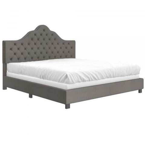 Greta 78" King Bed in Grey