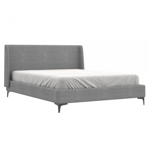 Hamburg 60" Queen Platform Bed in Grey
