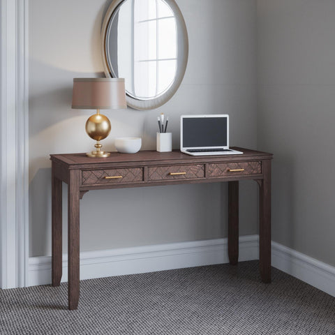 Gramercy power desk  dark chevron