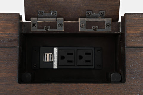 Gramercy power desk dark chevron