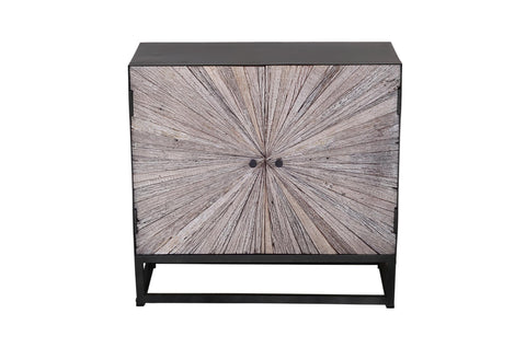 Astral Plains Grey Reclaimed 2 Door Accent Cabinet
