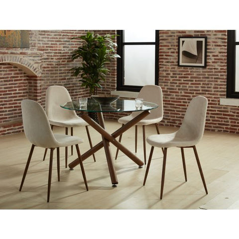 Rocca Round Dining Table in Walnut