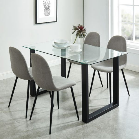 Franco Rectangular Dining Table in Black