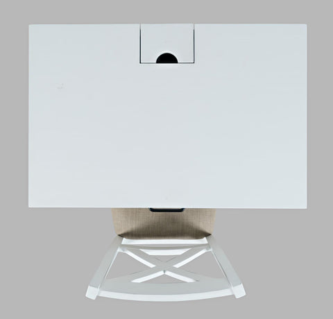 Hobson power small desk white