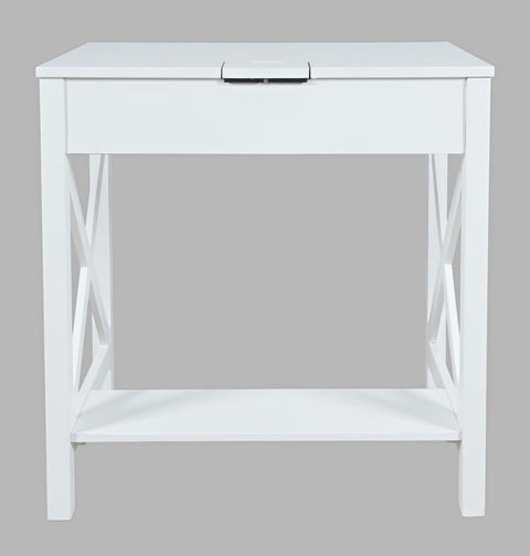 Hobson power small desk white