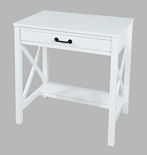 Hobson power small desk white