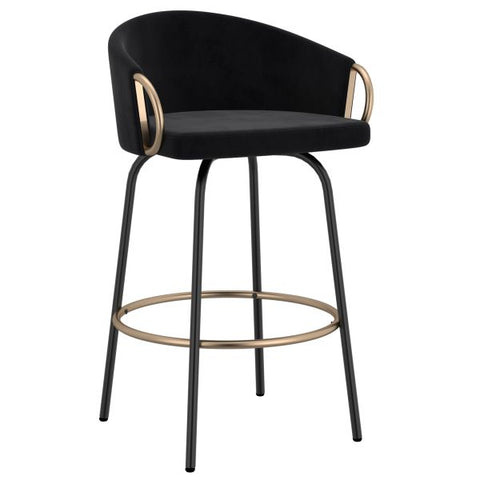 Lavo 26" Counter Stool, set of 2, in Black