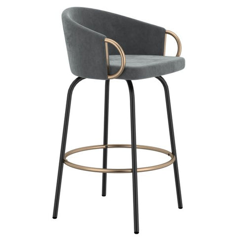 Lavo 26" Counter Stool, set of 2, in Grey