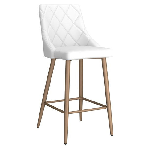 Antoine 26" Counter Stool, Set of 2, in White