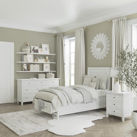 Maxton Twin Storage Bed Ivory