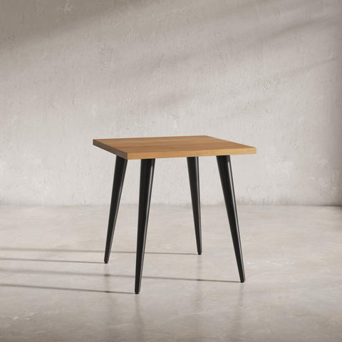 Prelude Solid Acasia Square End Table Suede