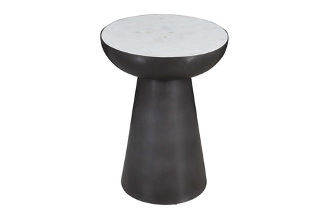 Circularity Pedestal End Table Chairside Short