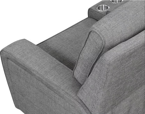 Medford Left Side Facing One Side Power Sofa-Charcoal U8055-19-23