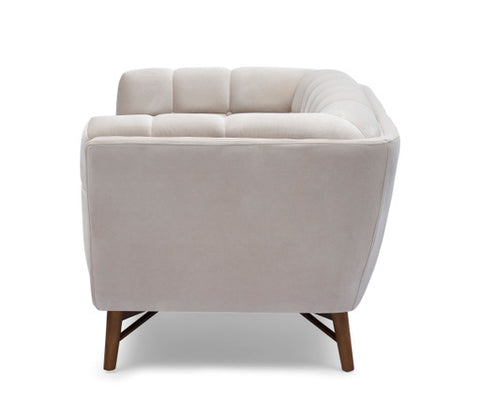 Kitsilano Accent Chair - Velvet Buff Beige Meg #31