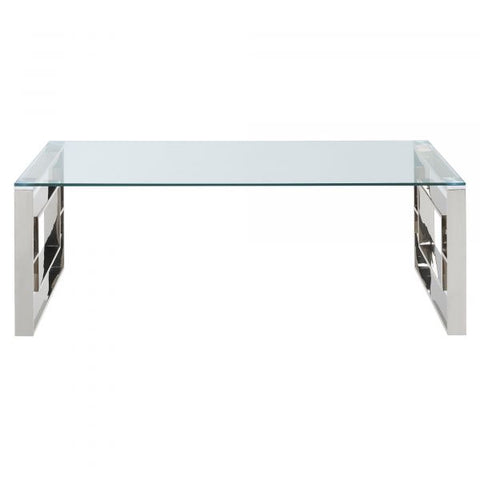 Eros Coffee Table in Silver