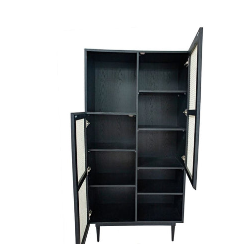 Cane Bookcase - Black