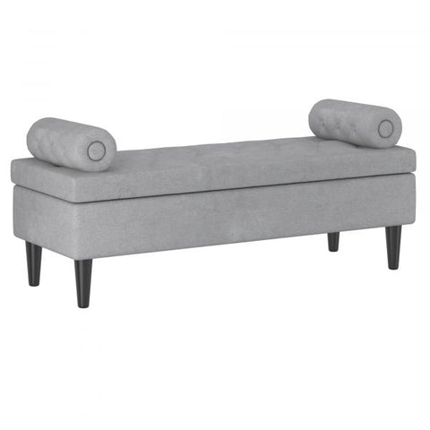 Adith Storage Ottoman in Grey