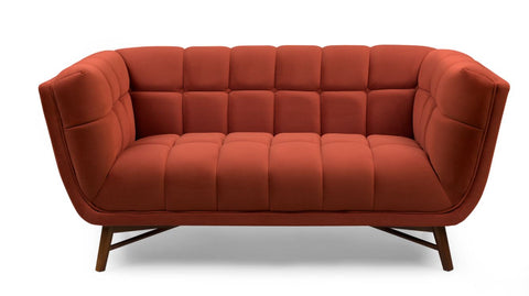 Kitsilano Loveseat - Velvet Rust #66