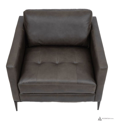 Vista Leather Chair - Montana Charcoal