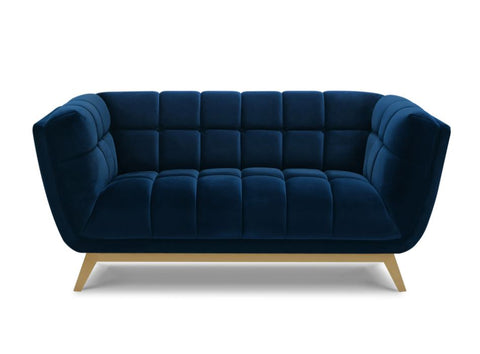Yaletown Mid Century Loveseat - Dark Blue