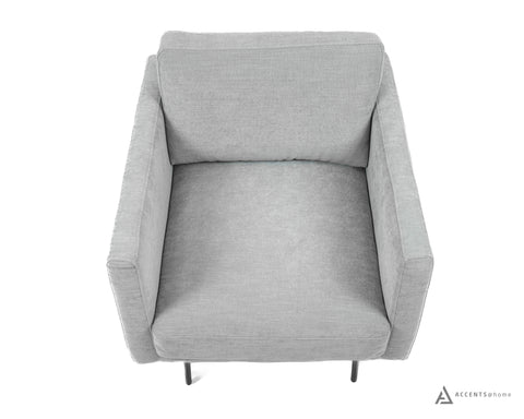 Floor Model Abby Fabric Chair With Black Metal Legs