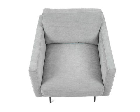 Floor Model Abby Fabric Chair With Black Metal Legs