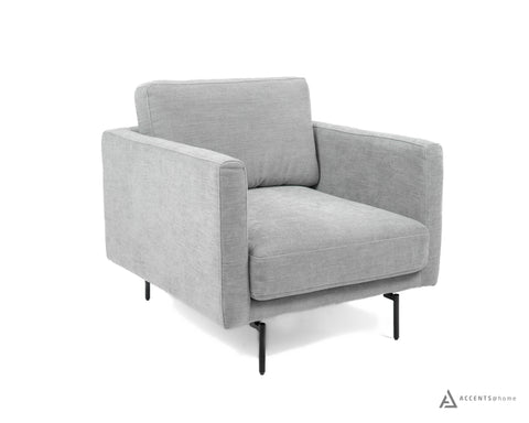 Floor Model Abby Fabric Chair With Black Metal Legs