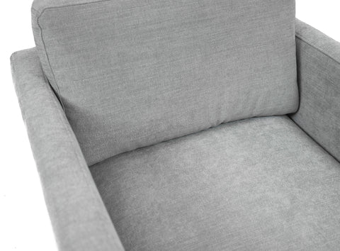 Floor Model Abby Fabric Chair With Black Metal Legs