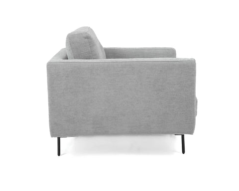 Floor Model Abby Fabric Chair With Black Metal Legs